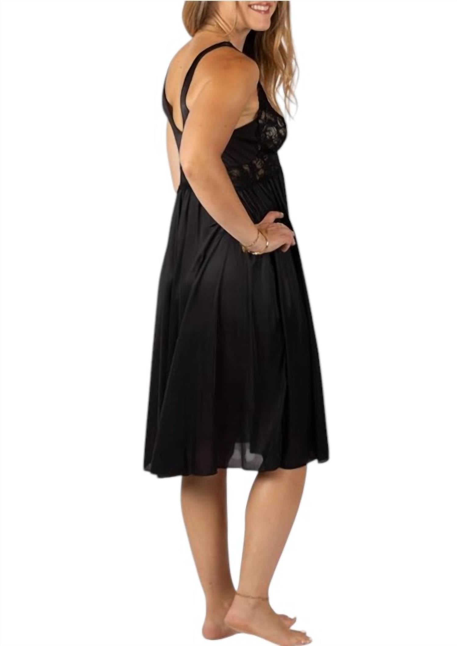Shadowline Lingerie - 40" Silhouette Lace Bodice Sleeveless Waltz Gown