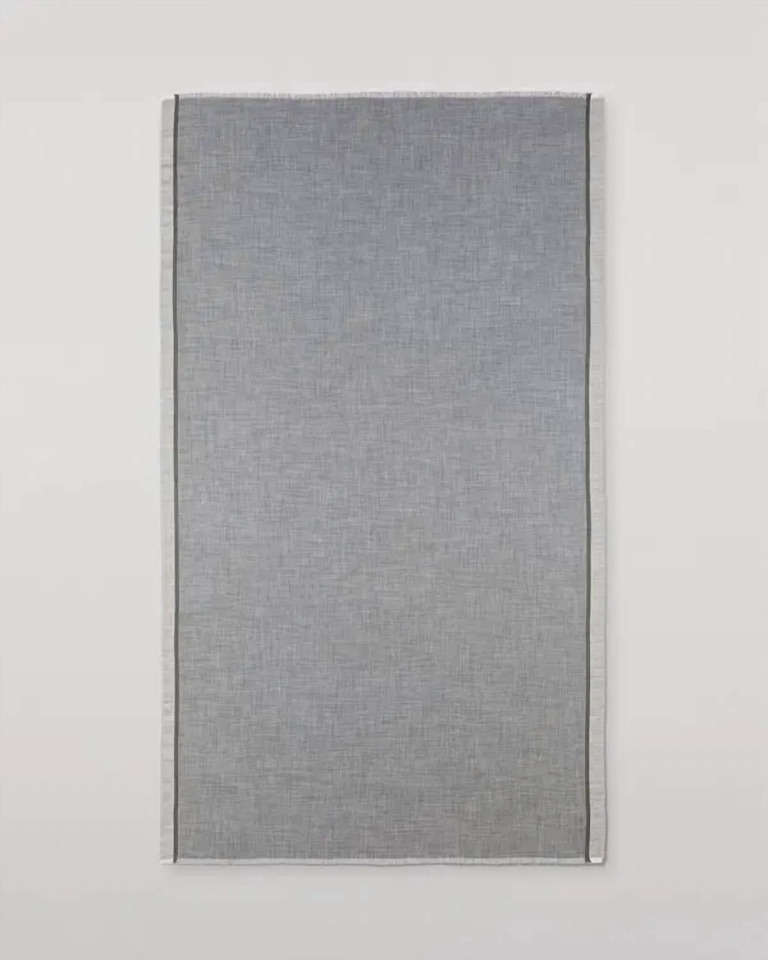 Johnstons of Elgin Unisex Ives Scarf in grey - women's scarf - view 7