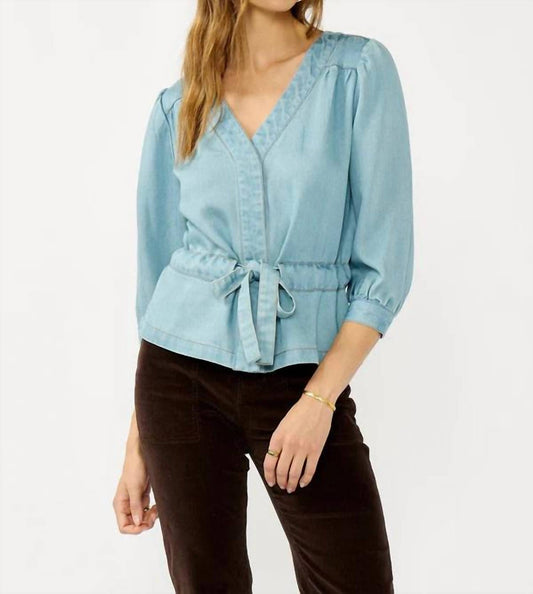 Lovestitch - Cora Tencel Peplum Top