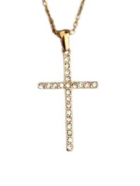 Chansuttpearls - Women's Water Resistant Dainty Cross Necklace