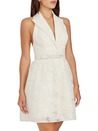 Dress The Population - Saxon Floral Textured Mini Dress