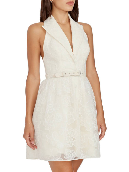 Dress The Population - Saxon Floral Textured Mini Dress