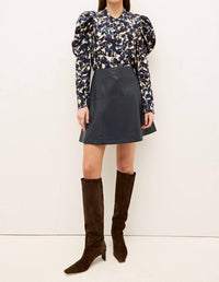 Marie Oliver Crawford Mini Skirt in naval 1 - women's skirt