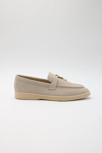 BEAST FASHION Women's Charlie Accent Loafers in sand - women's flats