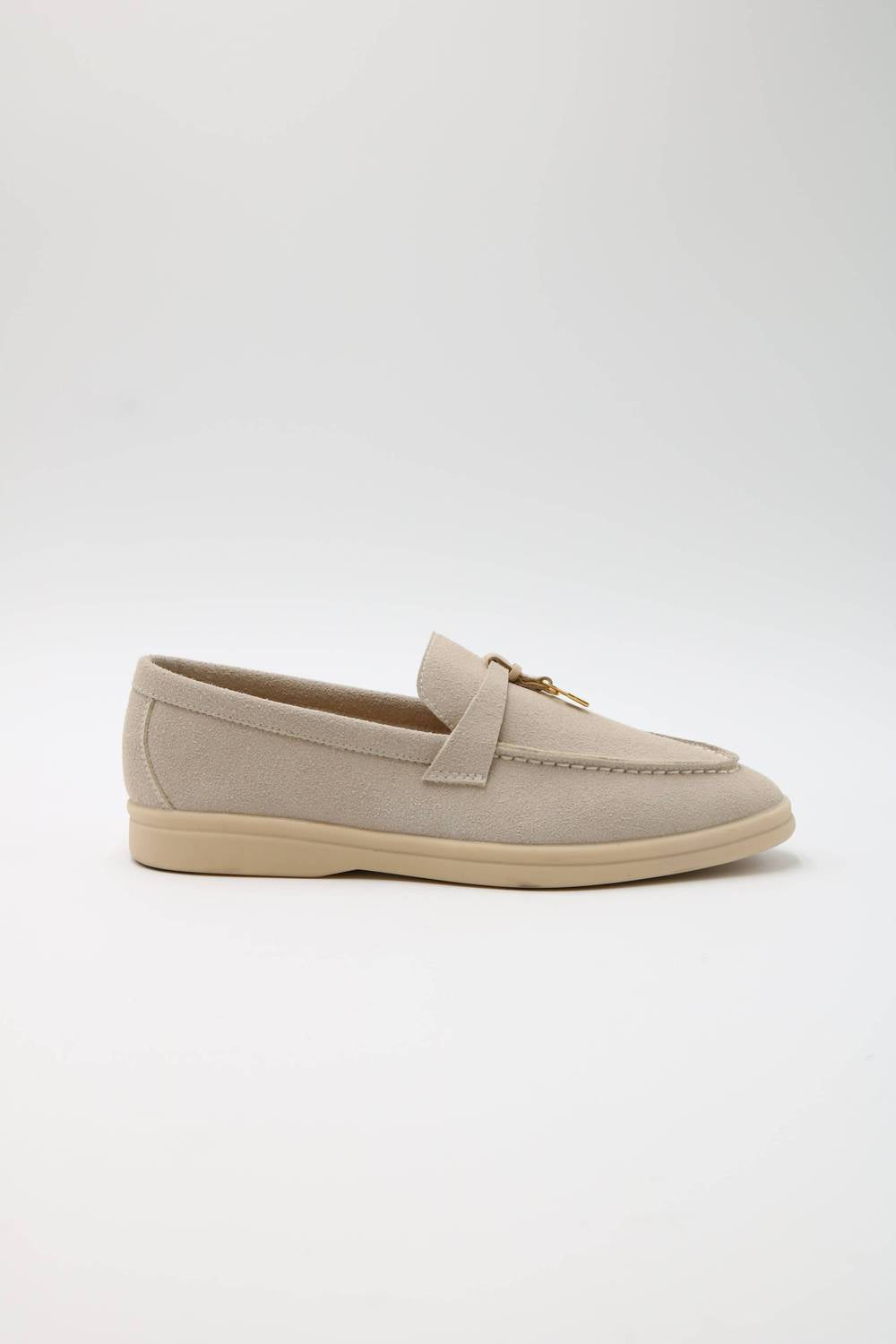 BEAST FASHION Women's Charlie Accent Loafers in sand - women's flats