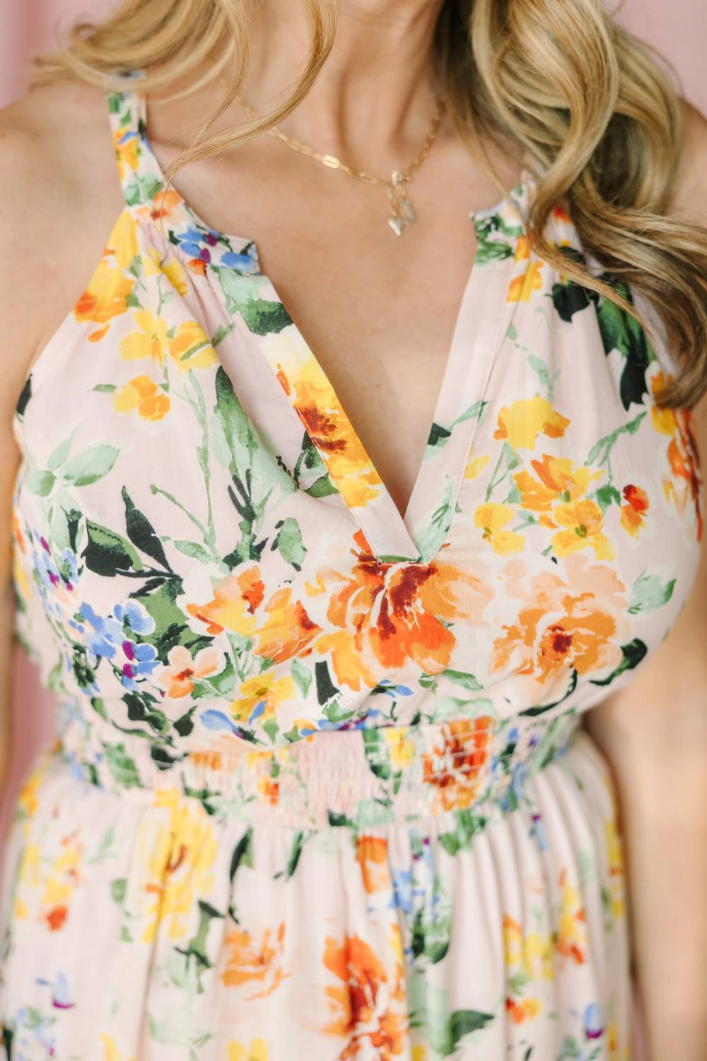 Lovestitch - Floral Halter Midi Dress