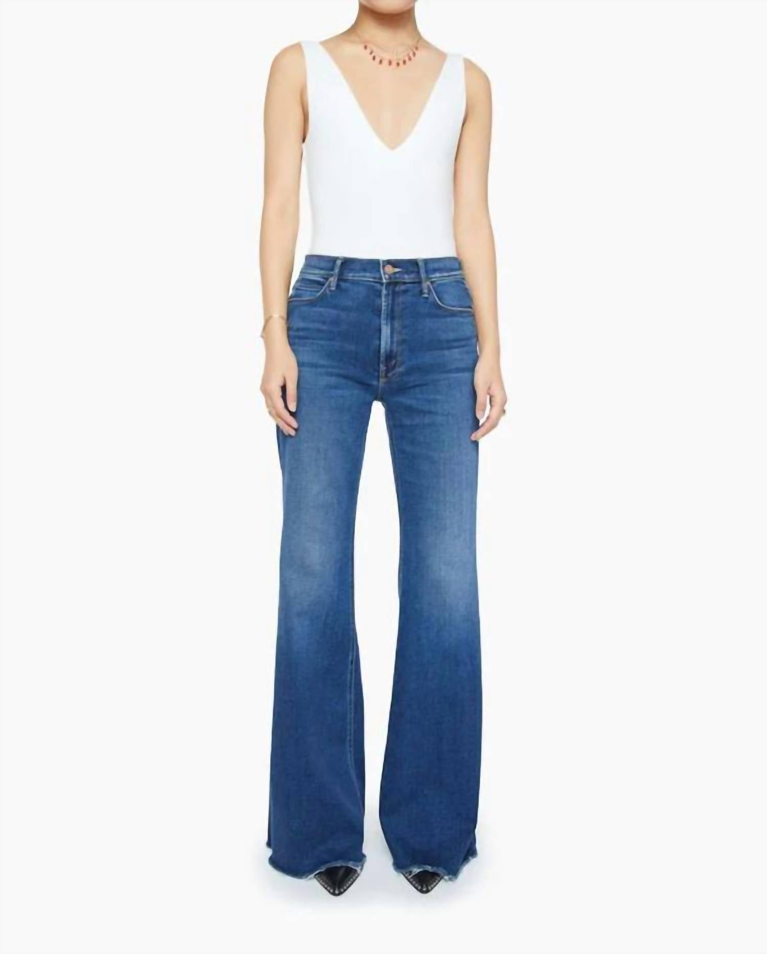 Mother - Lil Doozy Fray Hem Flare Jeans