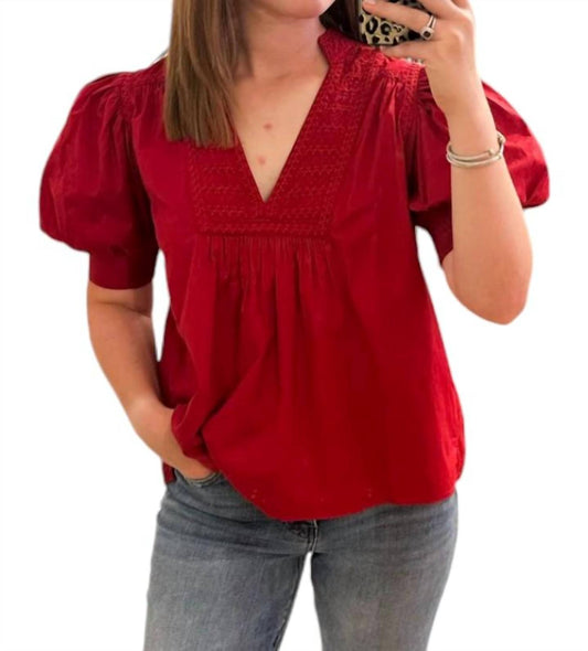 Anna Cate - Emilia Embroidered Top