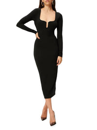 Good American - Women's Midi Knit Bodycon Dress