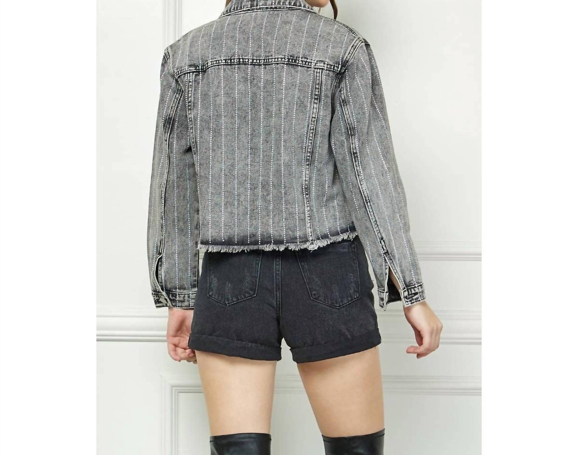Veveret - Rhinestone Rodeo Denim Jacket