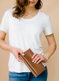 ABLE Women's Debre Wallet in whiskey - women's bag - alternate view
