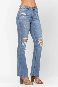Judy Blue - Destroyed High Waist Bootcut Jeans