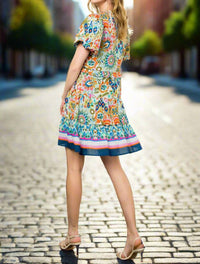 Thml - Fiori Puff Sleeve Floral Mini Dress