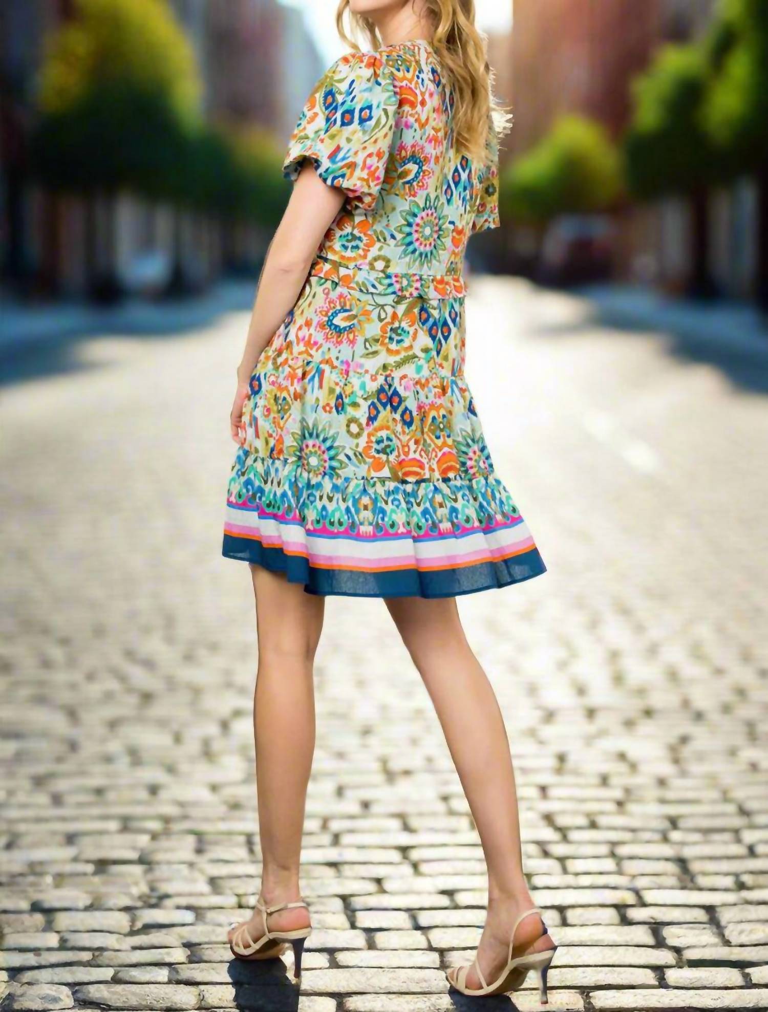 Thml - Fiori Puff Sleeve Floral Mini Dress