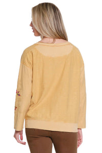 Multiples - Embroidered Garment Dyed Sweatshirt