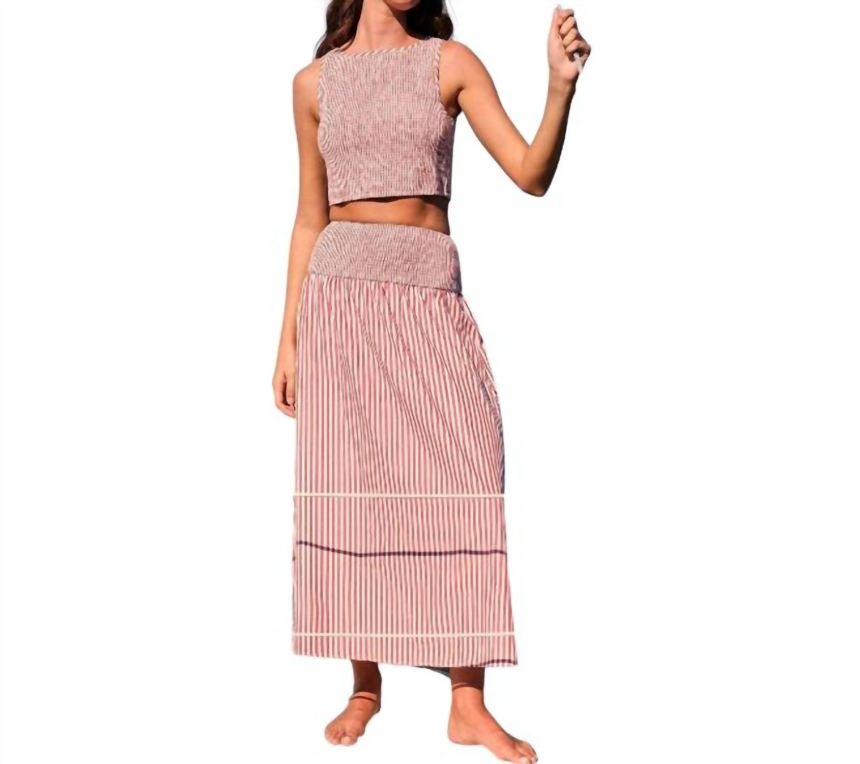 SAYLOR Garnet Set in red - women's sleepwear