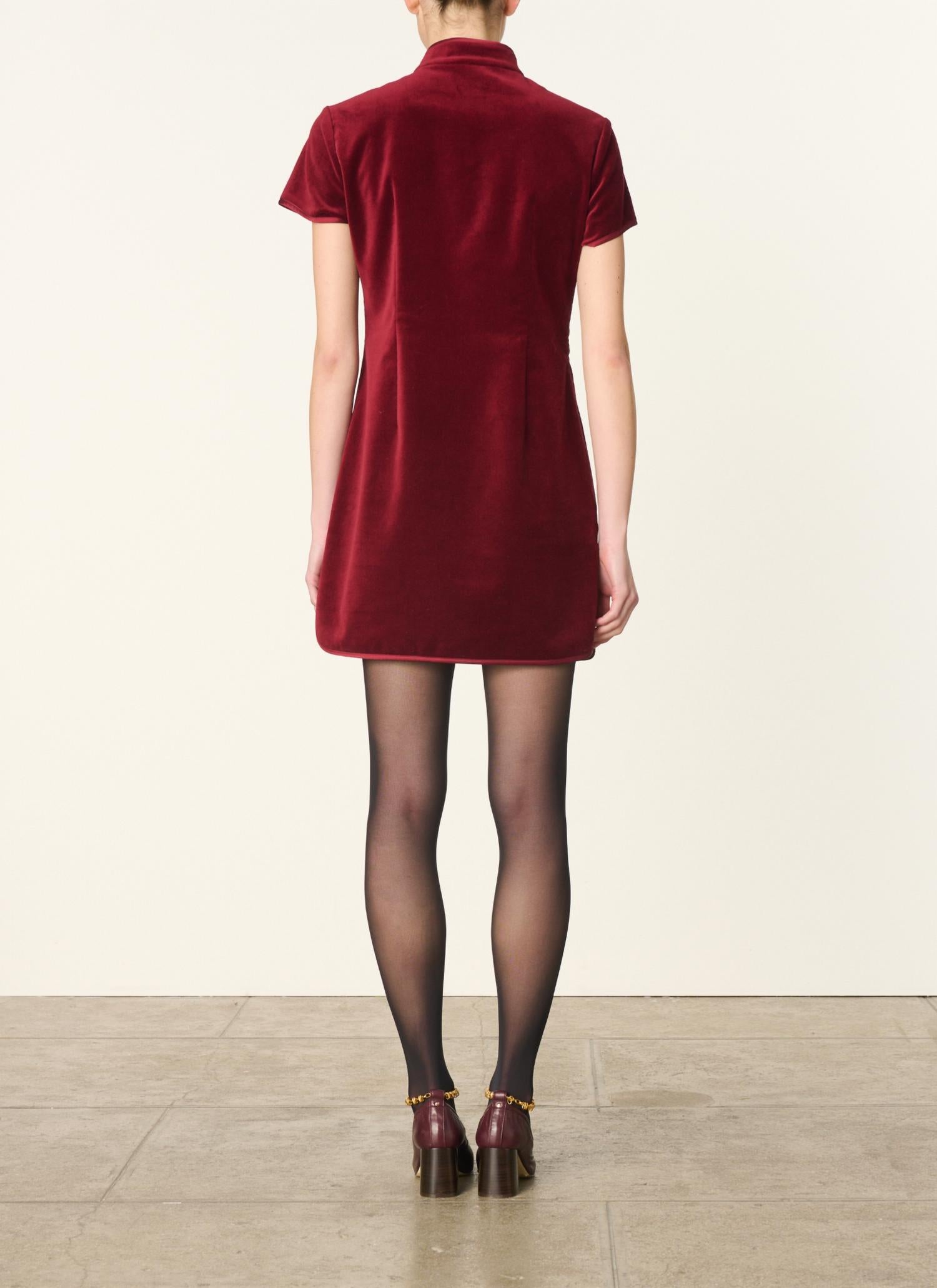 vanessabruno The Cerise Mini Dress - women's dress - detail view