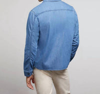 MENS DENIM LONG SLEEVE SHIRT