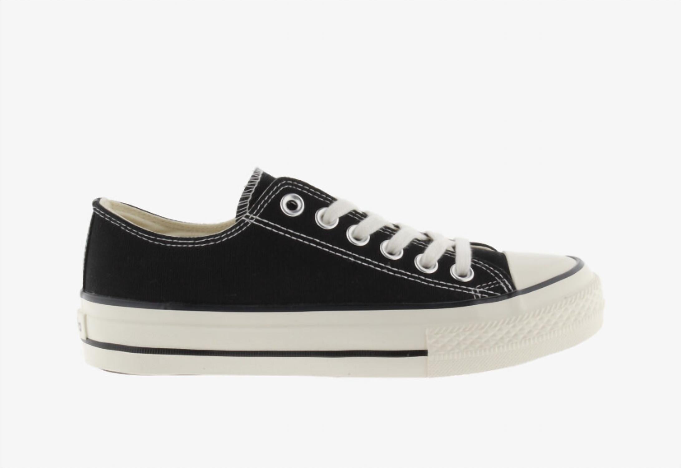 VICTORIA Women's Tribu Brillo Canvas Sneakers in negro - women's sneaker - detail view