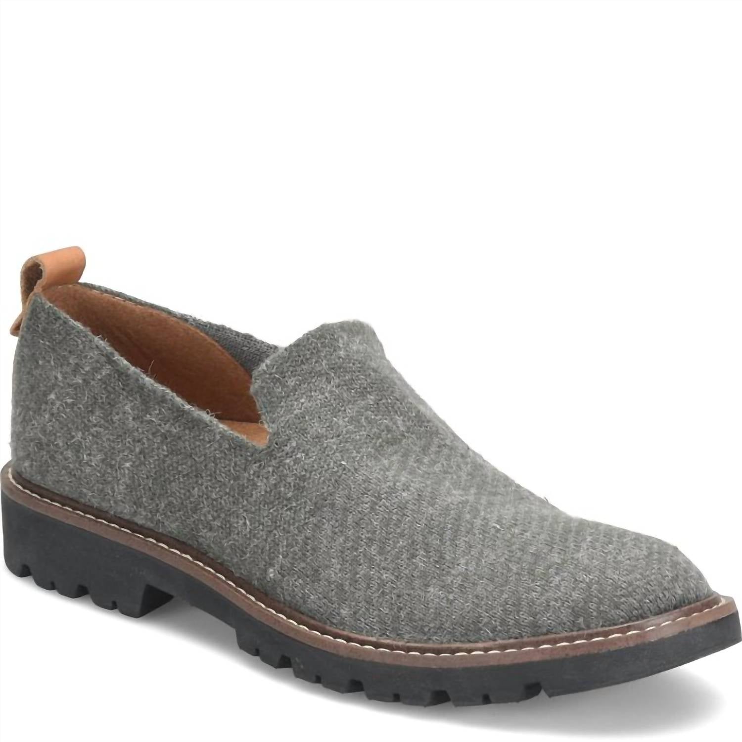 Comfortiva Women's Lexya Loafers in dark grey - women's flats - detail view