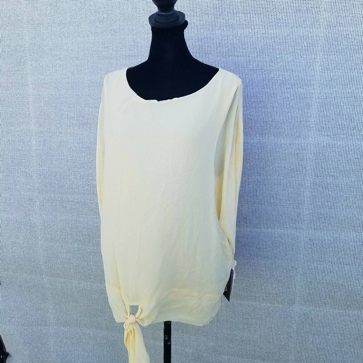 Vince Camuto - Long Sleeve See-through Blouse