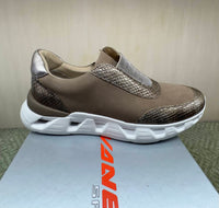 VANELi Women Alysia Slip-On Sneaker in cinder nabuk combo - women's sneaker - detail view