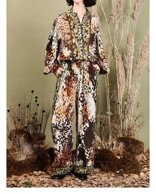 -Bl^Nk- - Evaline Printed Trousers