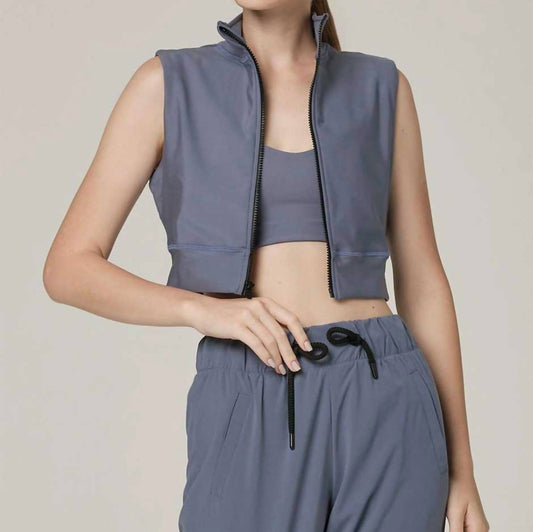 925 Fit - Short Temper Cropped Zip Vest