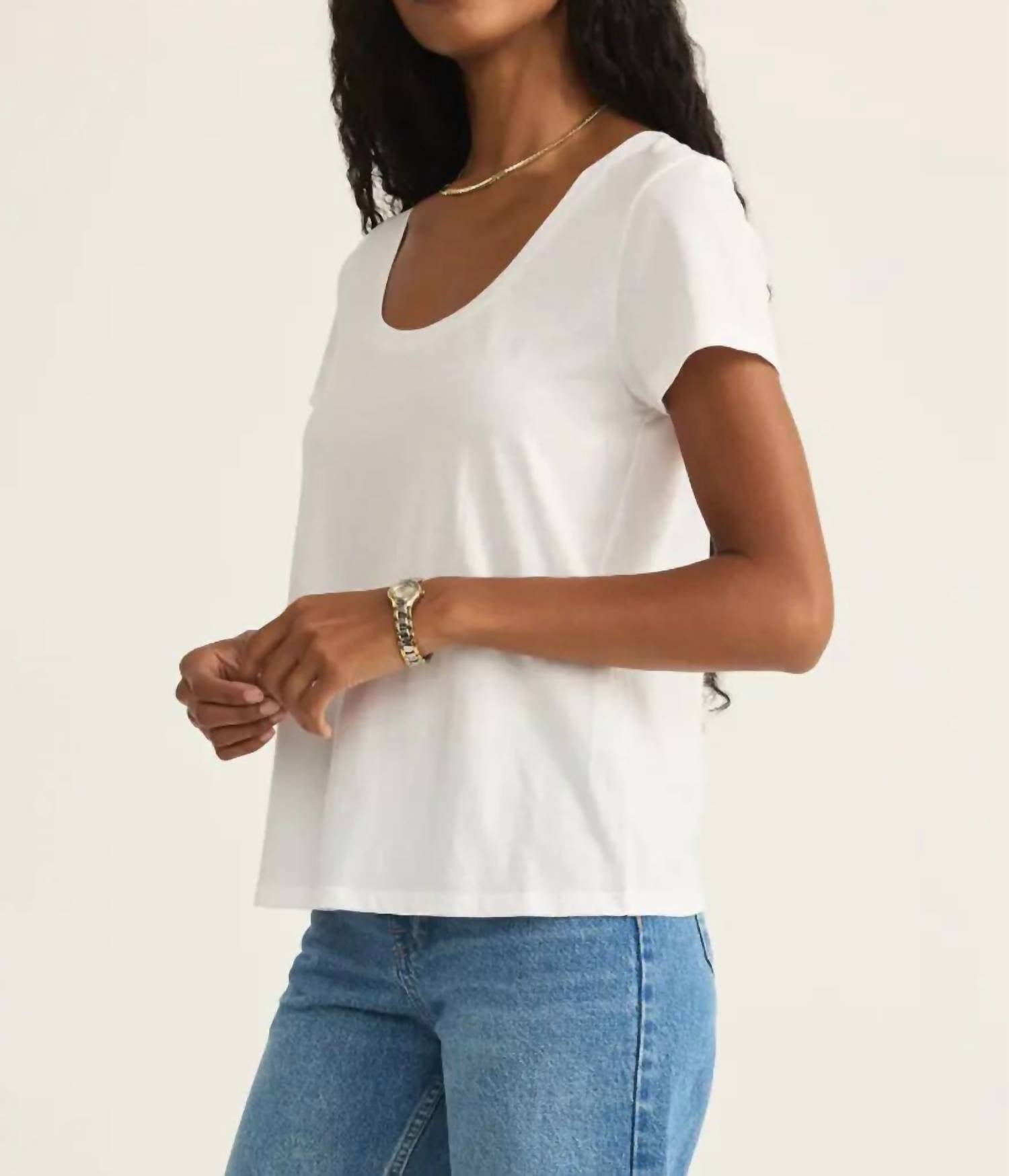 Z Supply - Anywhere Scoop Tee Top