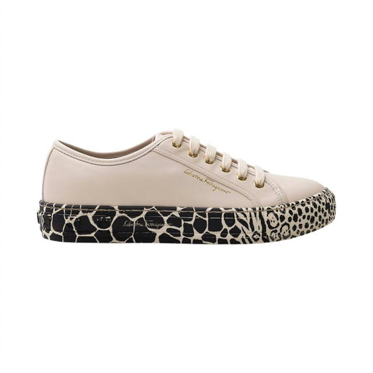 Salvatore Ferragamo - Women's Gancini Printed Sole Sneakers