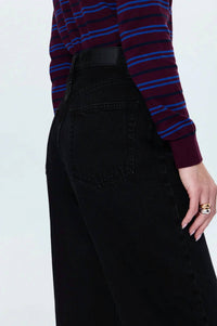Pistola - Tate High Rise Bowed Straight Leg Jeans