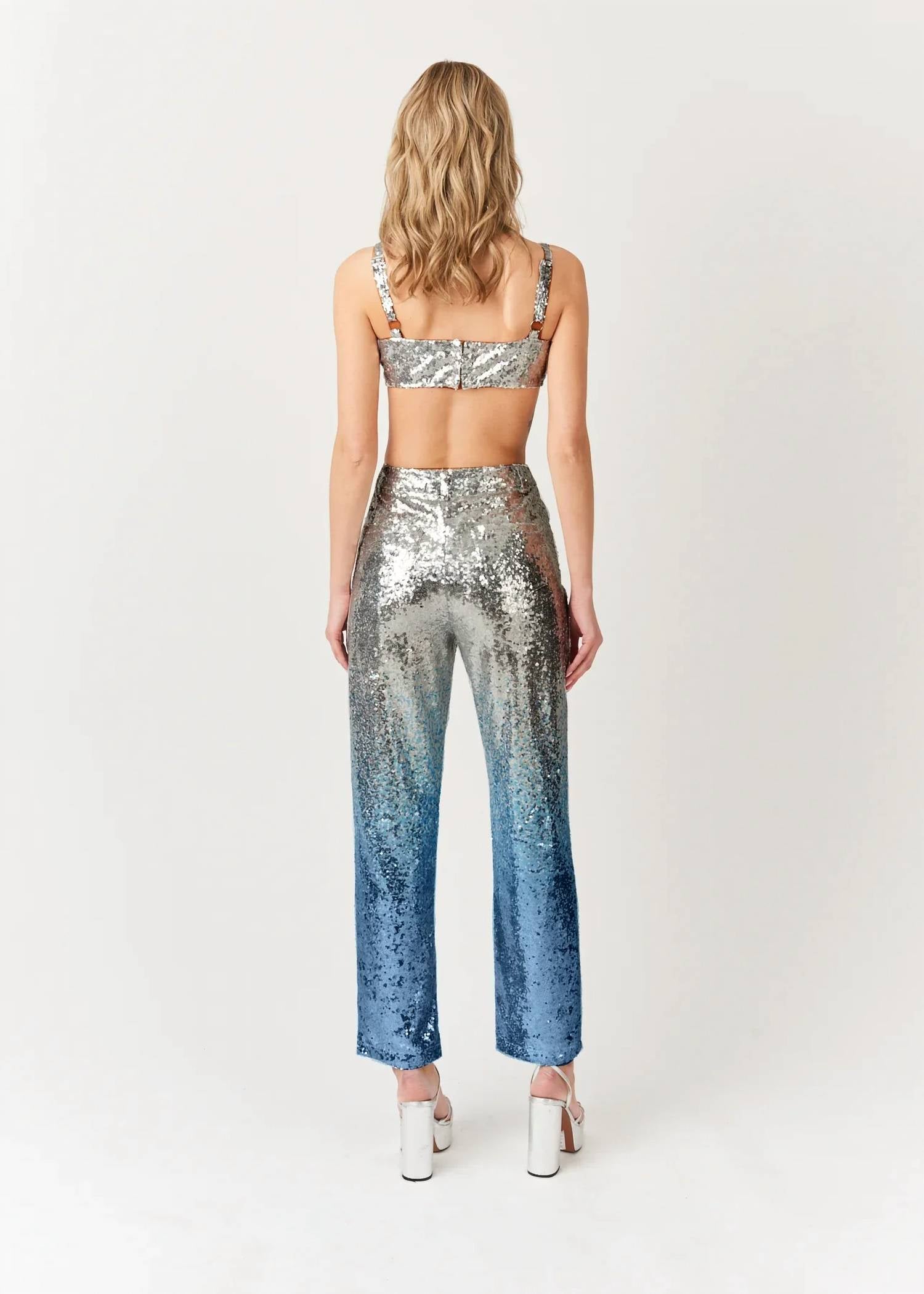 Amylynn - High Shine Ombre Sequin Pants