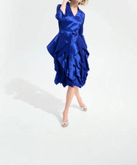 Joseph Ribkoff - Belted Ruffle Skirt Dress