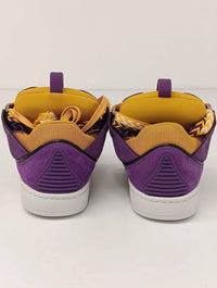 LANVIN Women's Curb Chunky Low Top Sneakers in purple yellow - women's sneaker - view 8