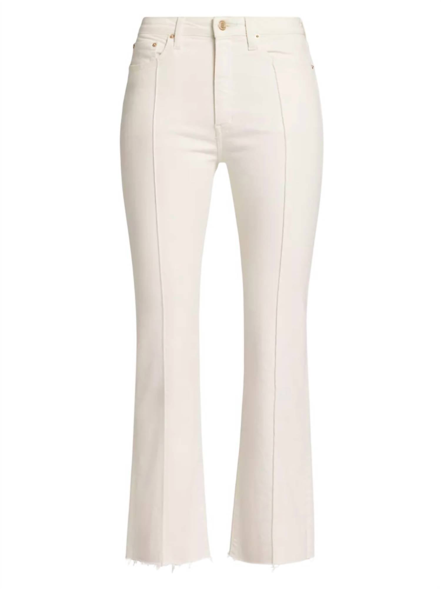 Derek Lam 10 Crosby - High Rise Crop Flare with Pintuck Jeans
