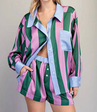 Ee:Some - Striped Pajama Set