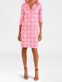 Gretchen Scott - Jersey Ring Toss Ruffneck Dress