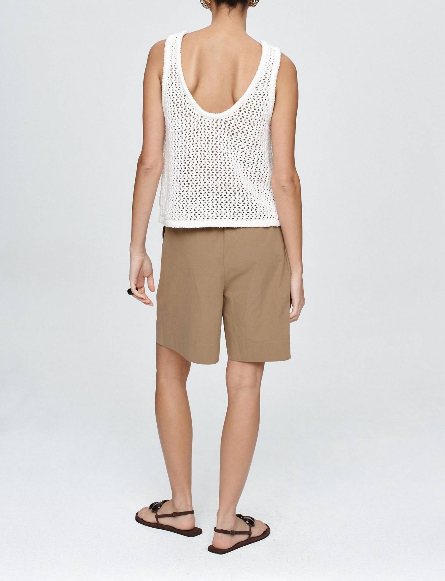 Marle Nova Top in blanc - women's tank top - view 4