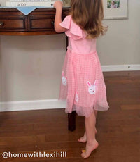 Mudpie - Woven Wicker Resin Bunny Sitter with Candy Dish