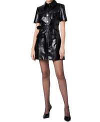 Toccin - Lydia Vegan Leather Mini Dress