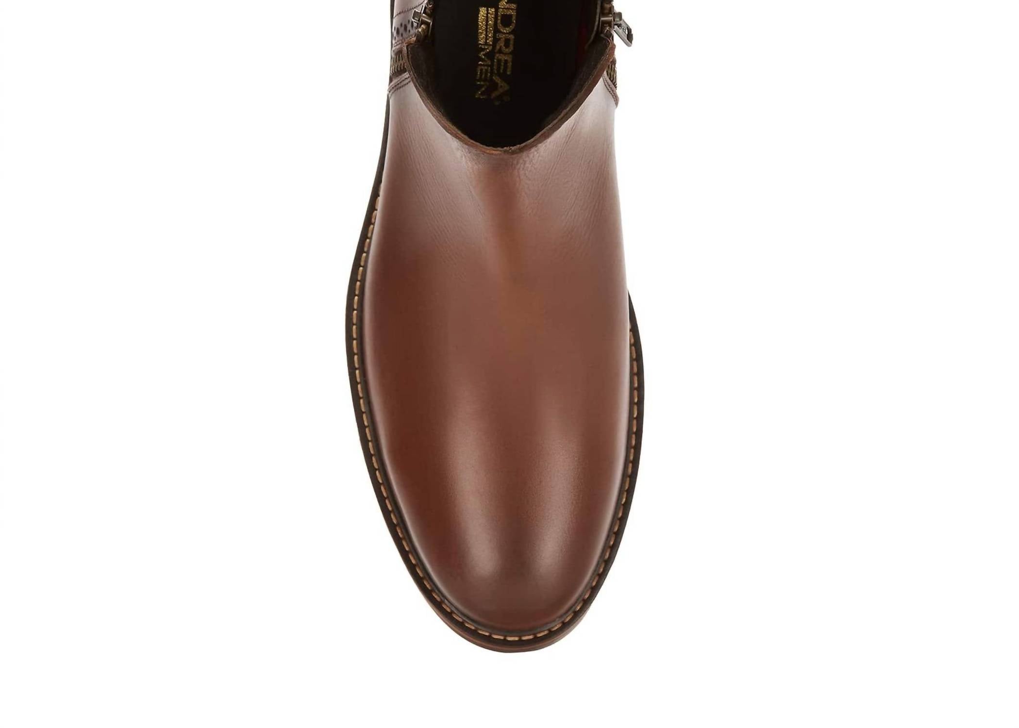 Andrea Men's High-quality Leather Boots in dark brown - men's boots - view 4