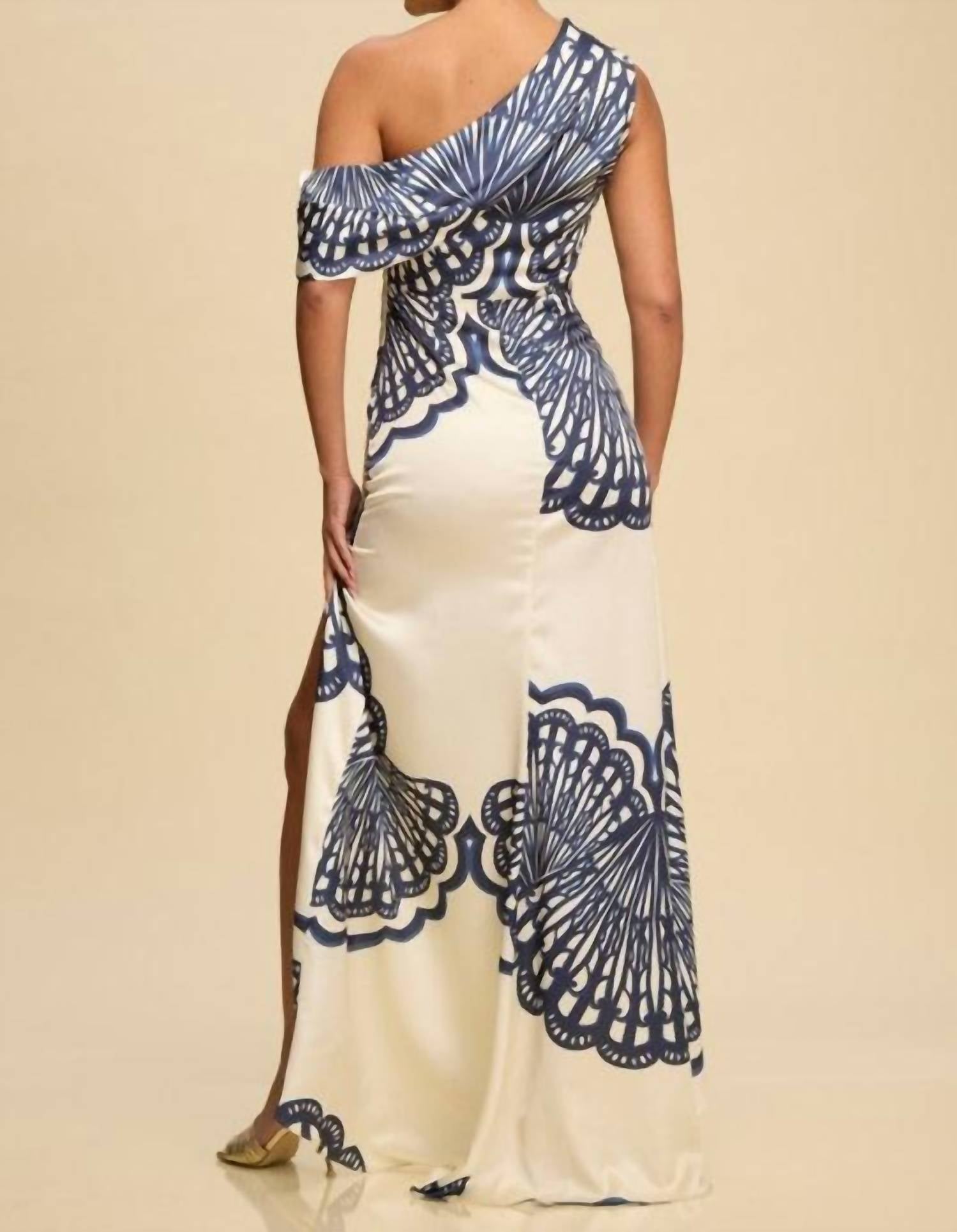 LUXXEL Elsie Dress in white - women's dress - detail view