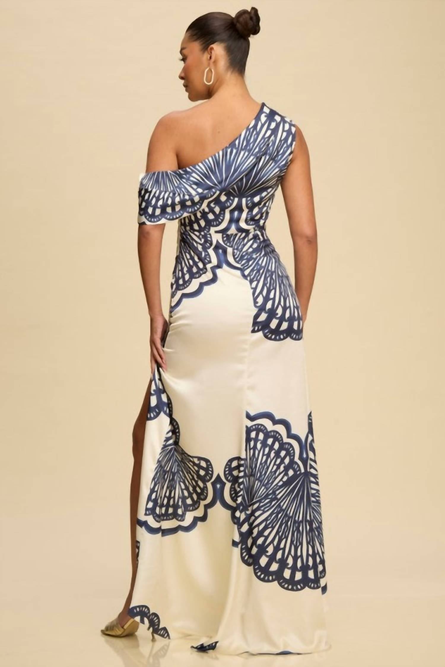 LUXXEL Elsie Dress in white - women's dress - alternate view