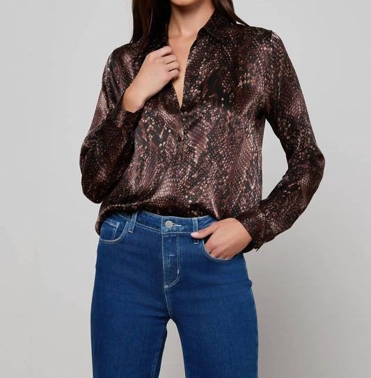 L'Agence - TYLER LONG SLEEVE BLOUSE