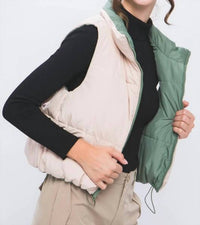 Love Tree - Woven Solid Reversible Vest