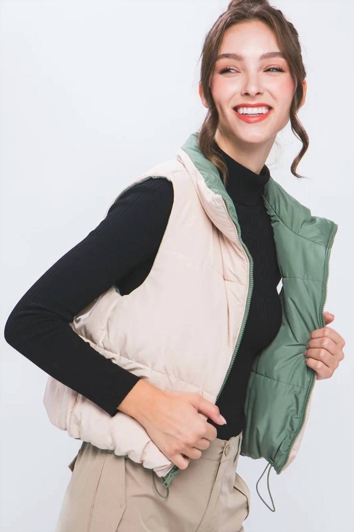 Love Tree - Woven Solid Reversible Vest