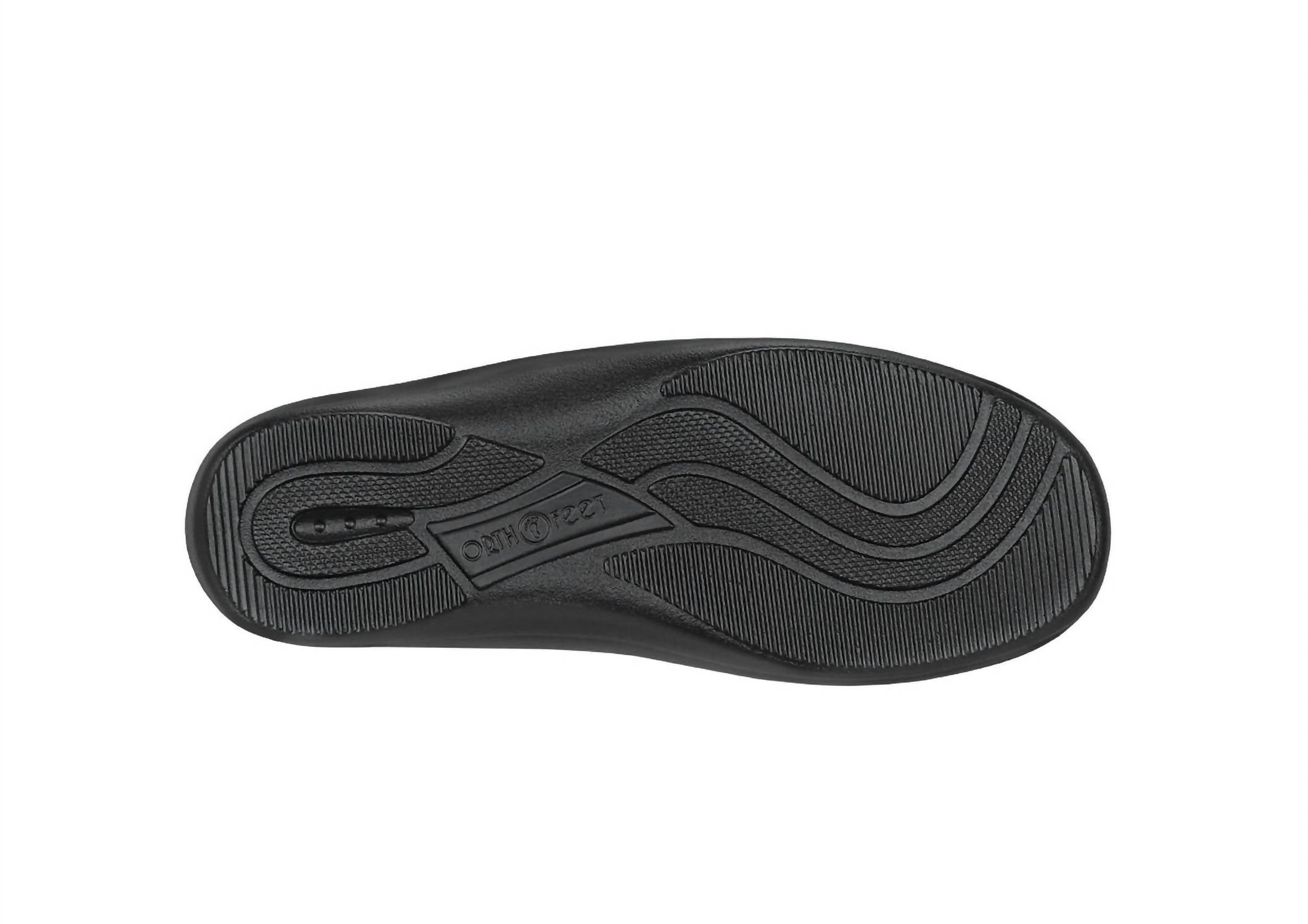 Orthofeet Women's Chelsea, Black Leather