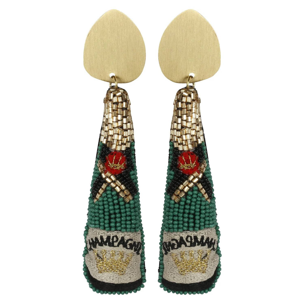 Allie Beads - Women's Champagne Earrings