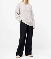 French Connection - Kezia Vertical V Neck Jumper