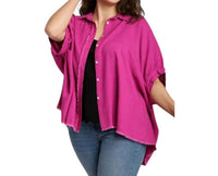 Umgee - With Out Your Love Button Front Top - Plus Size